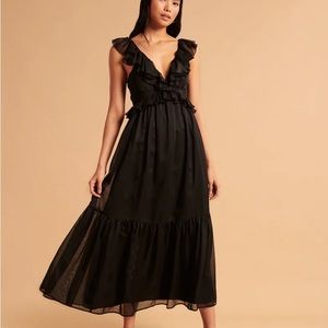 Abercrombie Drama Ruffle Maxi Dress - NWT